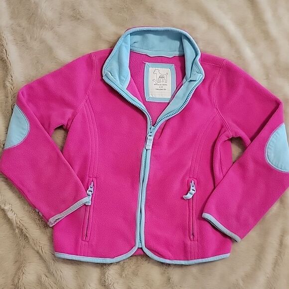 MINI BODEN PINK FLEECE JACKET, SIZE 4-5 - Picture 1 of 10